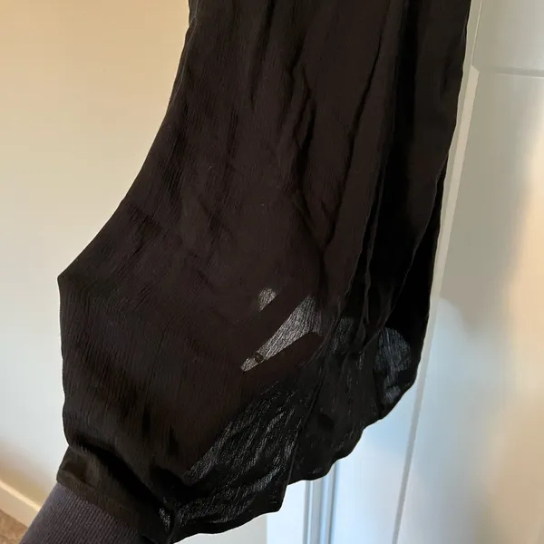 Pink Rose Black Mini Slip Dress - Image 3