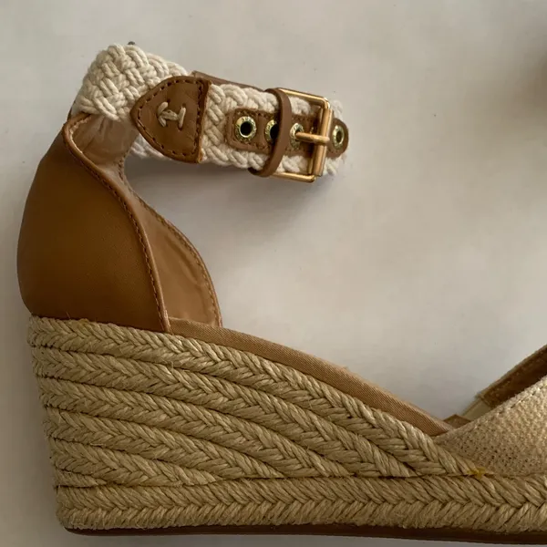 Sperry Women's Tan and Cream Espadrille Wedges - Image 7