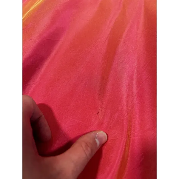 Vintage Michaelangelo Pink Iridescent Circle Skirt Made in USA Size 4 High Waist - Image 2