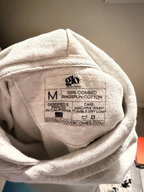 GLO hoodie Gray Size M - Image 3