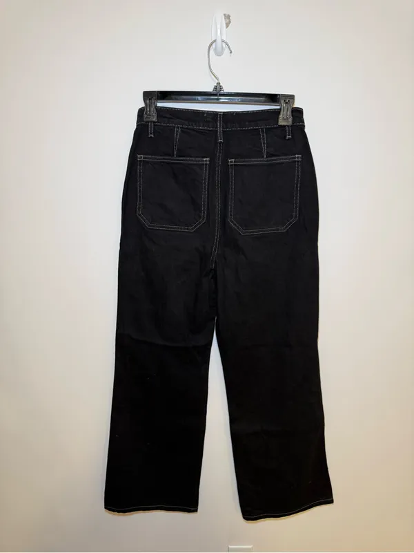 Reformation Jeans Alyssa High Rise Wide Leg Long Jeans - Image 5