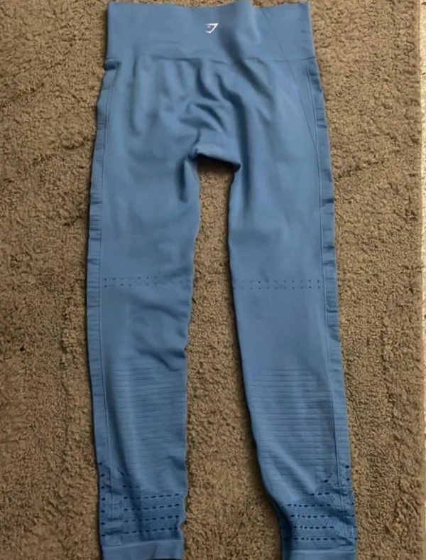 Gymshark dry seamless cut out legging large blue - Image 6