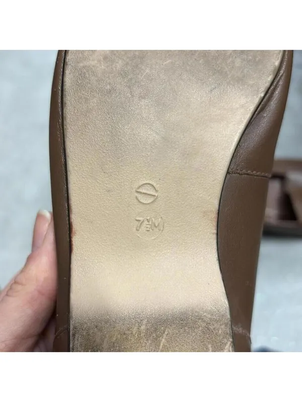 Vintage Joyce Brown Square Toe Flats Driving Shoes Academia classic minimal - Image 7