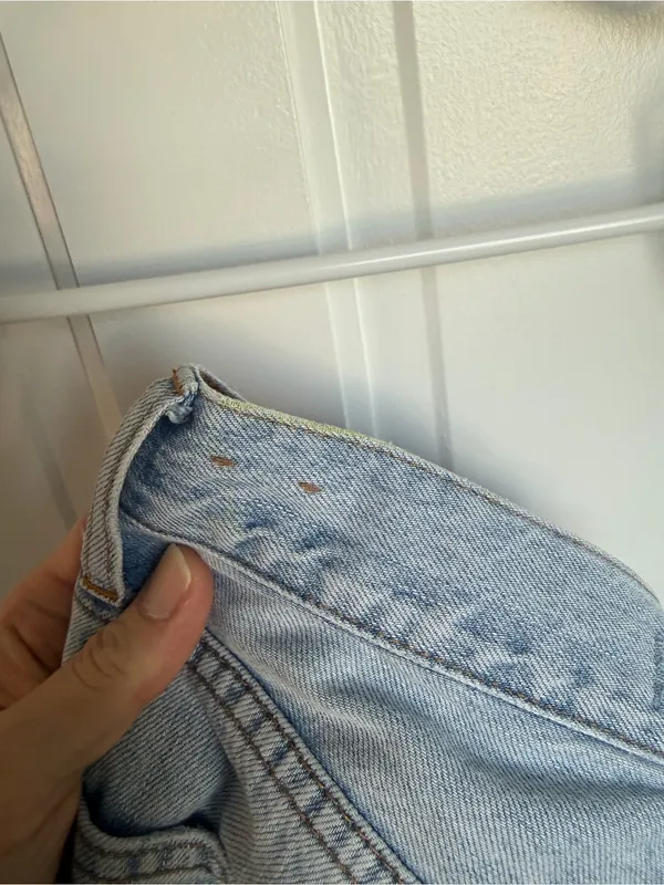 Madewell The Perfect Vintage Jean 24 Light Wash High Rise Straight‎ 100% Cotton - Image 5