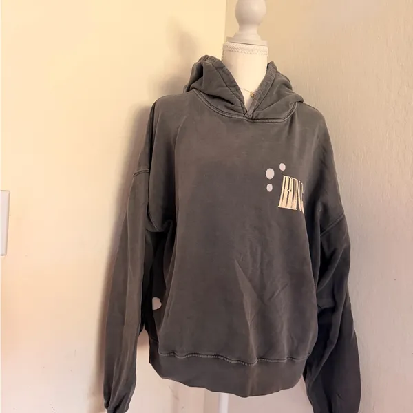 ANINE BING Women's Bleached Alec
Hoodie Size Medium - Image 6