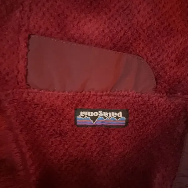 Patagonia Retool Snap T Fleece Pullover Maroon - Image 3