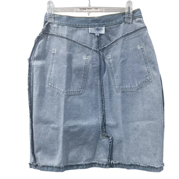 Cedars Embellished Denim Skirt; Y2K-era embellished denim skirt; Size 10 - Image 5