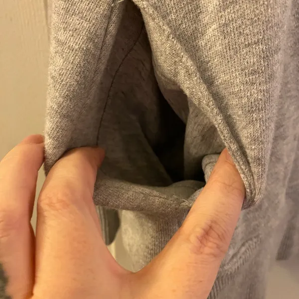 Aerie American Eagle Relaxed Grey Turtleneck Sweatshirt, Loungewear, Women's Sm - Image 3