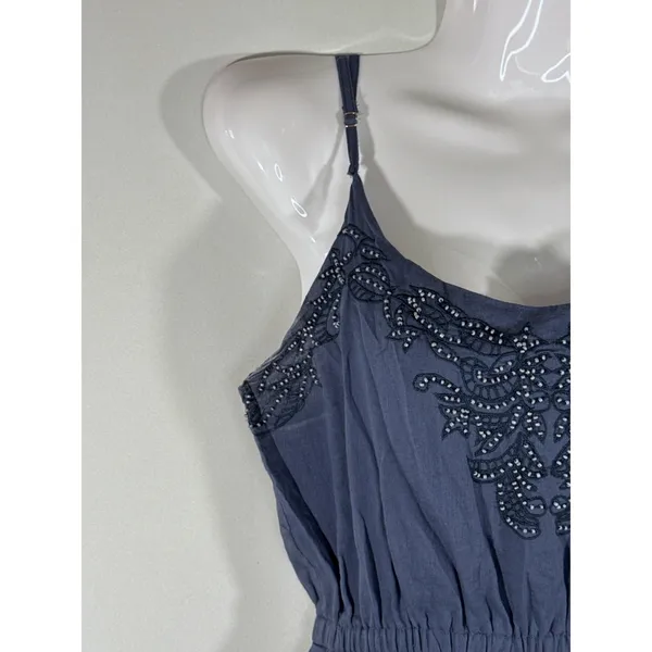 Love The Label Blue Intricate Beaded Details Maxi Dress XS Cottage core Coquette - Image 7
