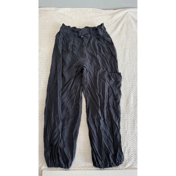 Anthropologie Women Dark Gray Modal Blend Cargo Jogger Pants Size S 4448 - Image 2