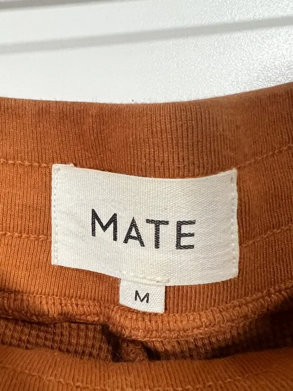 Mate the Label Wide Leg Waffle Pants in Sedona Size Medium - Image 3