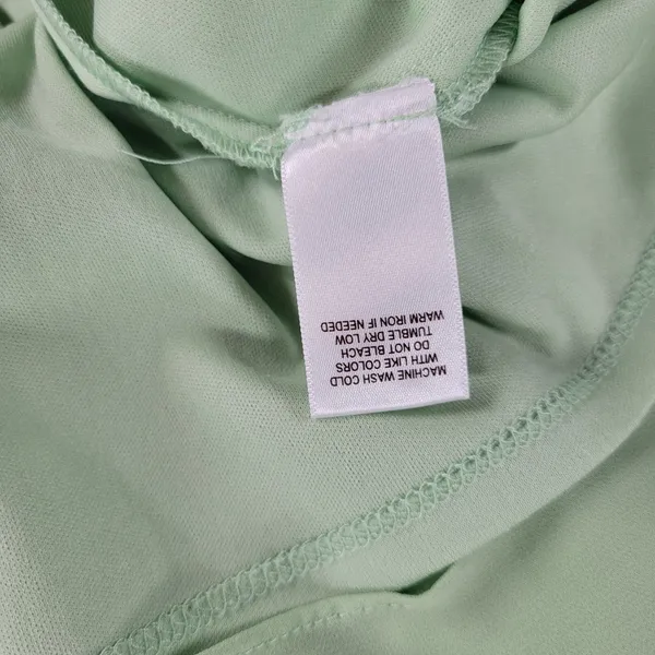 CB established 1962 Womens Dress 14 Green V-Neck Pleated Front Tie Waist Flowy - Image 3