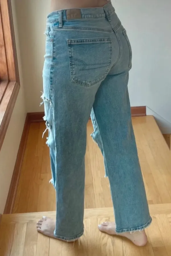 American Eagle Stovepipe Doodled Jeans - Image 2