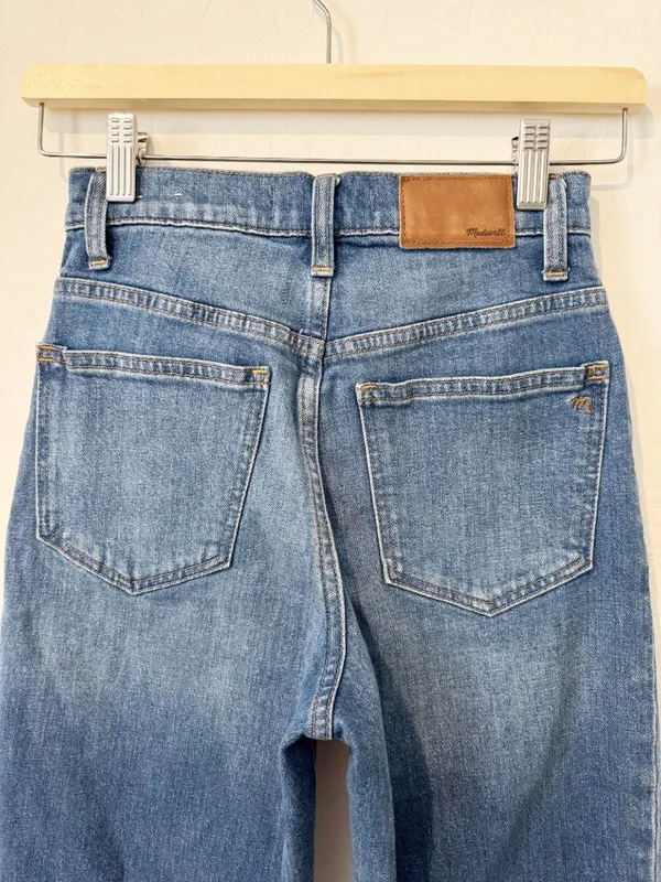 Madewell‎ Slim Wide Leg Jeans 23 Olympia High Rise Button Fly Quiet Luxury 90s - Image 9