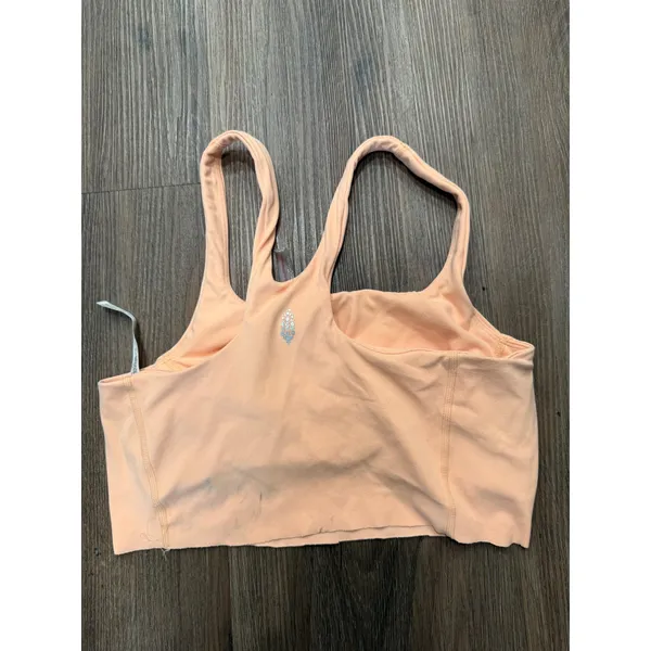 FP Movement Free‎ People Peach Square Neck Racerback Sports Bra Womens Small - Image 2
