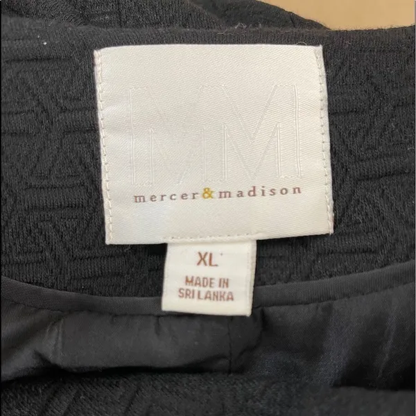 Mercer‎ & Madison Zip Blazer Black Size XL - Image 2