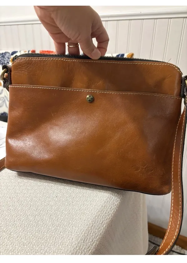 Patricia Nash Avellino Smooth Leather Crossbody. Handcrafted in Signature Detail - Image 16
