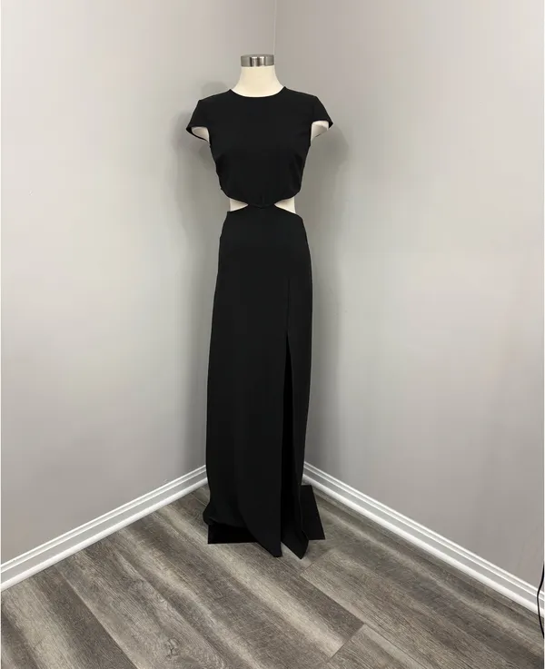 Lulu’s Conversation Black Cutout Maxi Dress  - Image 3
