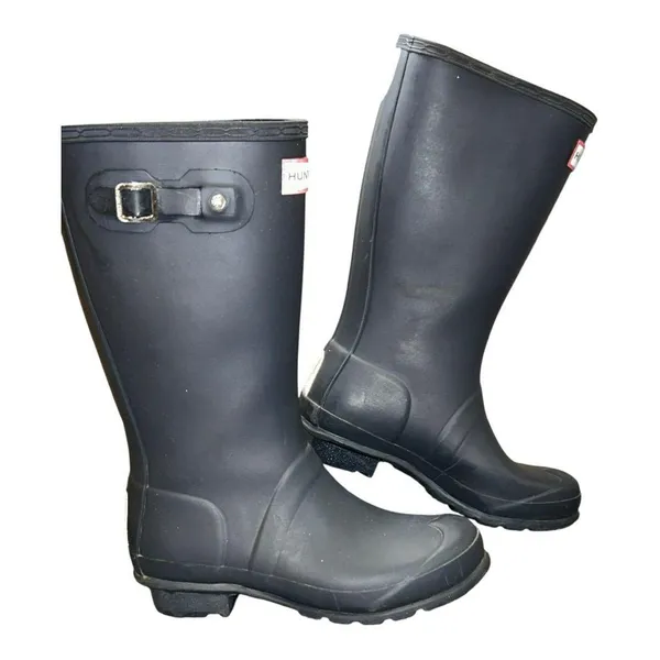 Hunter Classic Black Waterproof Boots size 4 USA - Image 5