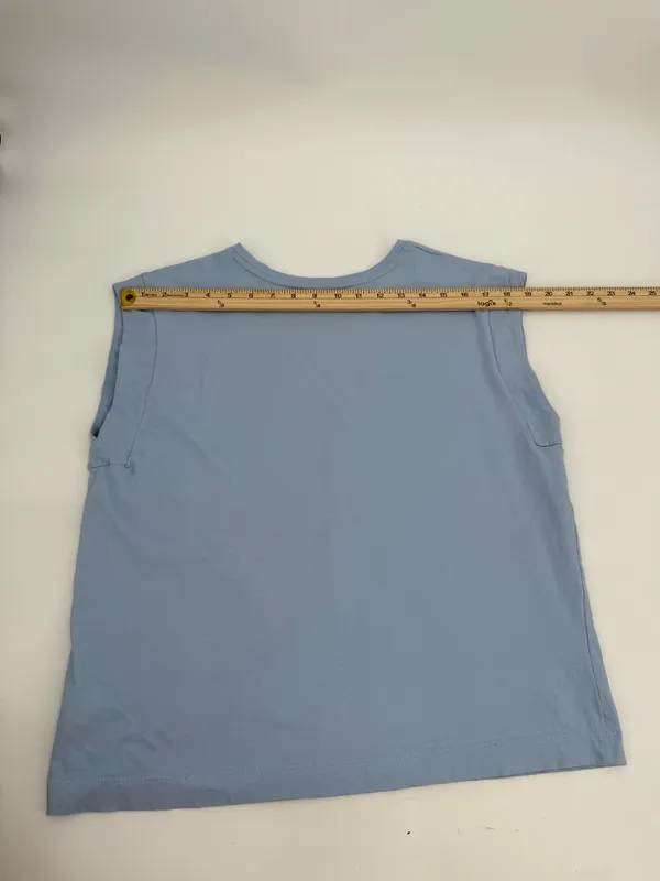 A New Day Top Women’s L Light Blue 100% Cotton - Image 8