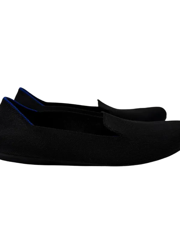 Rothy's The Lounge Loafer Slip-On Flats Womens 7 Black Minimalist Neutral Preppy - Image 3