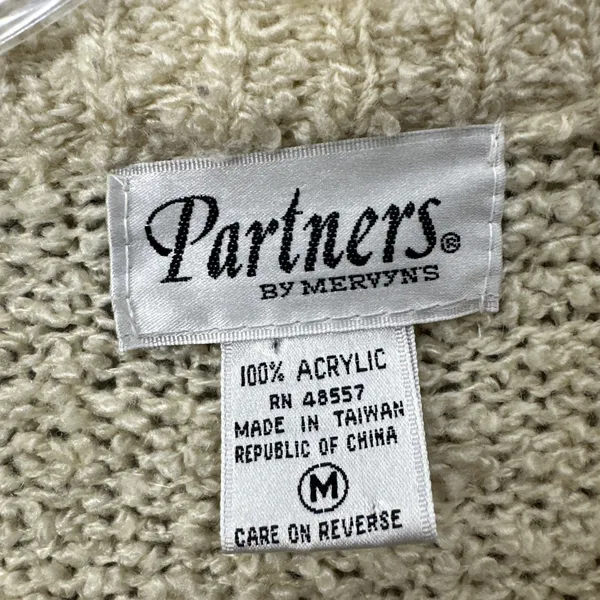 Vintage Partners By Mervyns Cardigan Sweater Preppy Academia Retro‎ Women Medium - Image 4