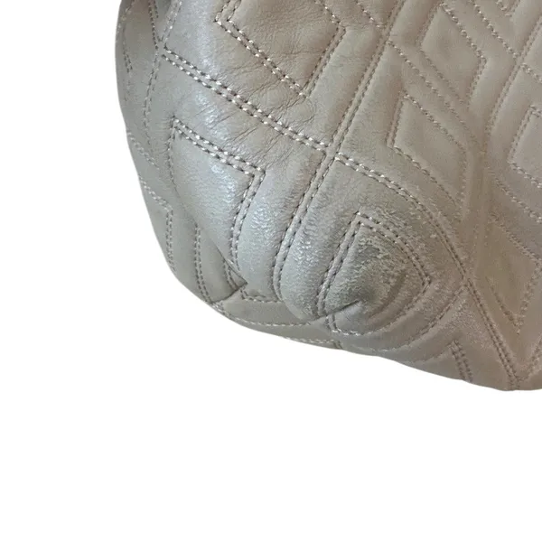 Tory Burch Fleming Quilted Soft‎ Tote Blush Pink Nude Chain Bag - Image 6