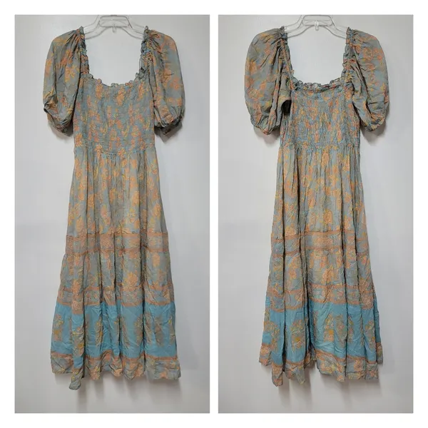 Free People Spell & The Gypsy Juniper Shirred Midi Dress - Image 7