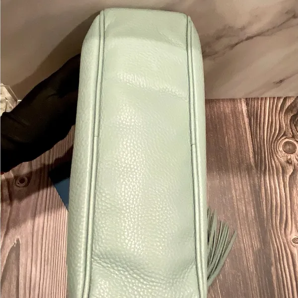 Gently Used - Gucci Soho Chain Shoulder Bag In Light Blue - Image 3