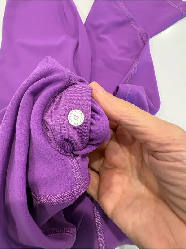 Lululemon Unlimit High-Rise Purple Nulu Yoga Leggings size 12, W5DRIS. - Image 6