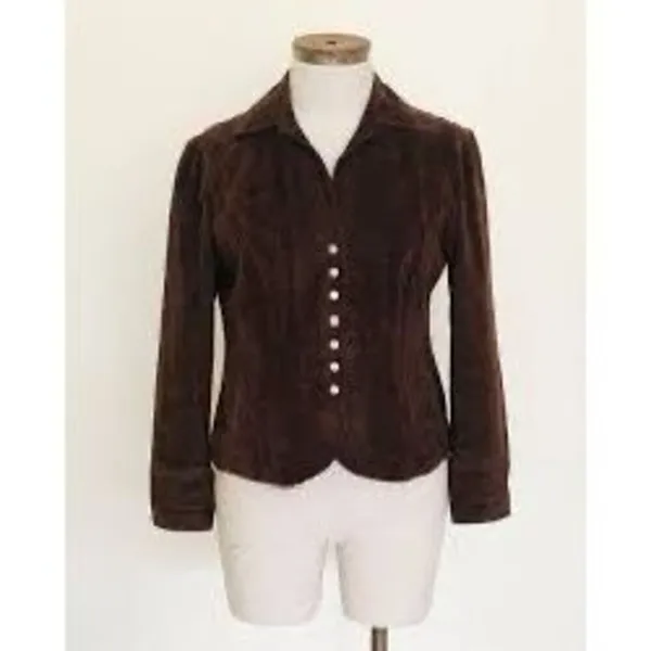 Live a Little Vintage Beautiful Brown Jacket - Image 3