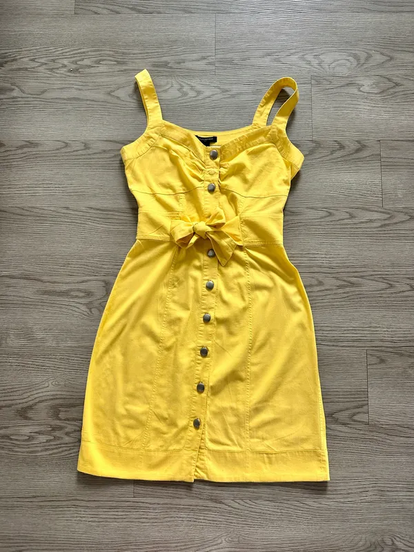 Banana Republic Dress Yellow - Image 4