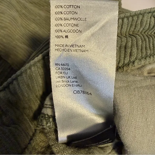 BDG Urban Outfitters Mom High Rise Corduroy Pants Green Size 26 - Image 7