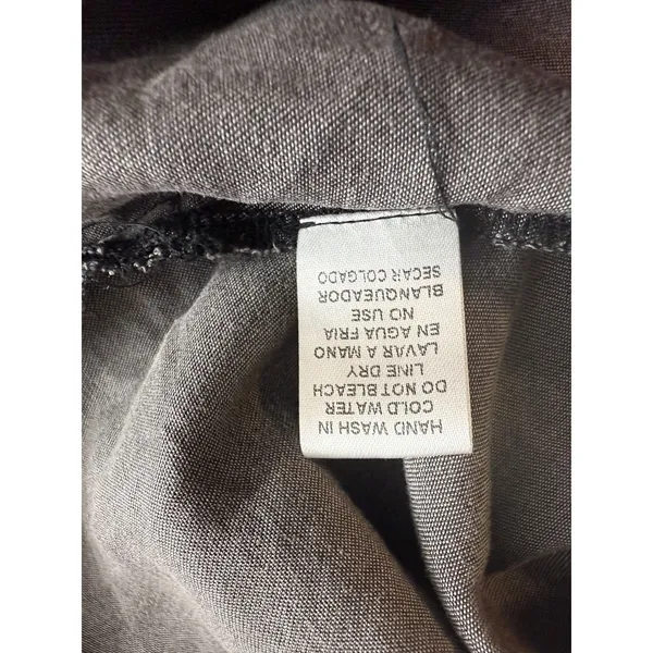 Entro Women's Gray Chambray Tunic‎ Dress Size M Western Chic Prairie Country - Image 14