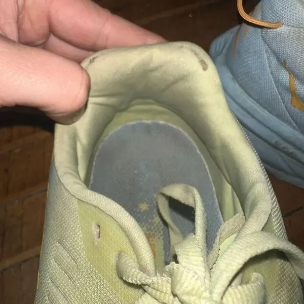 Hoka One One light green athletic running 10 sneakers - Image 7