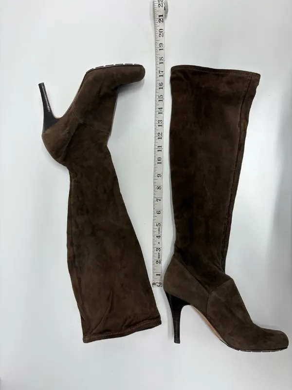 Cole Haan Women's Brown Suede Over the Knee Boots - Size 8.‎ - Image 2