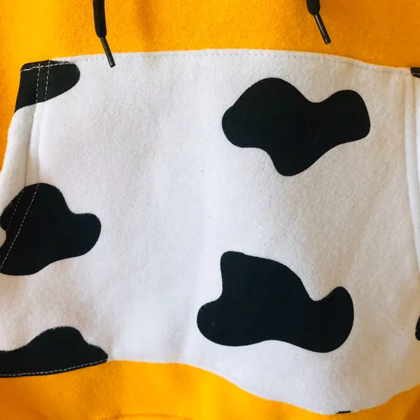 Brash Cow Print Hoodie - Image 5