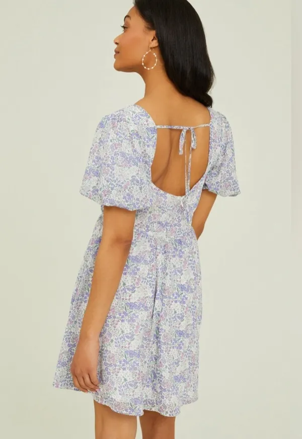 Altar’d State Purple And Pink Tatum Floral Dress Size Small - Image 5