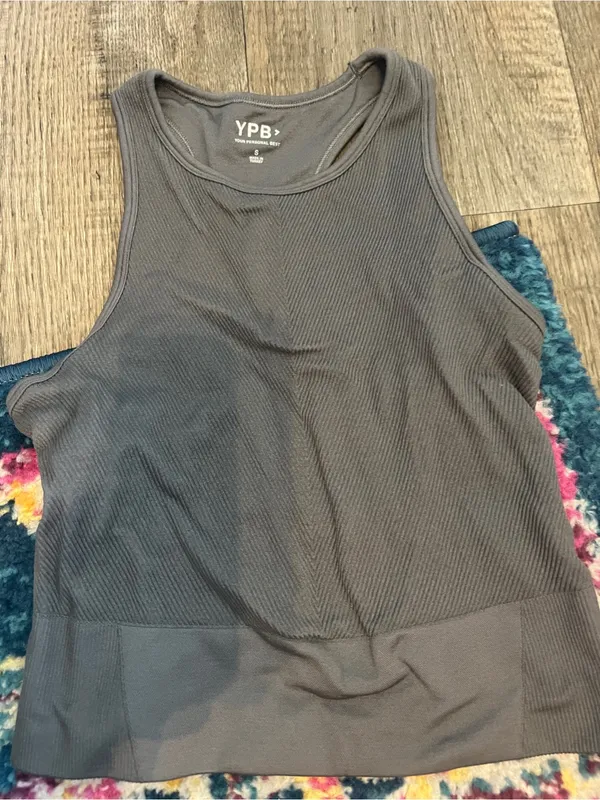 Abercrombie YPB grey Ribbed Tank Top - Image 7