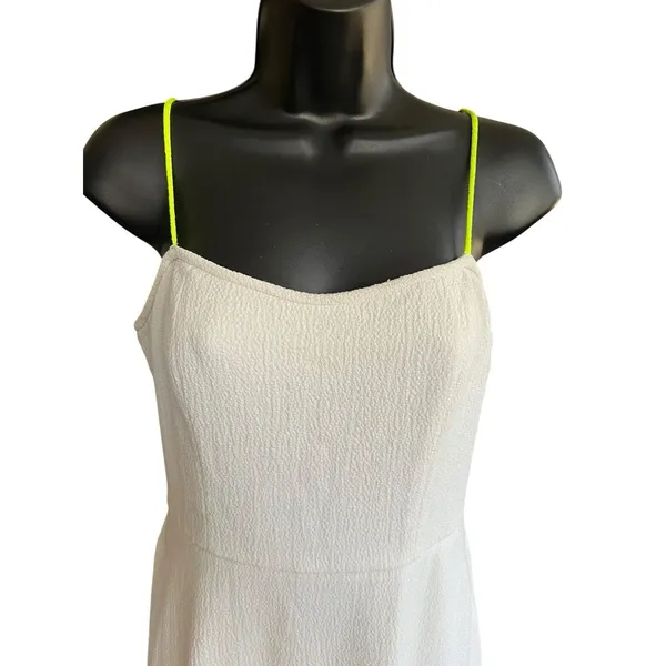 Black Halo White Quill Dress Size 6 - Image 7