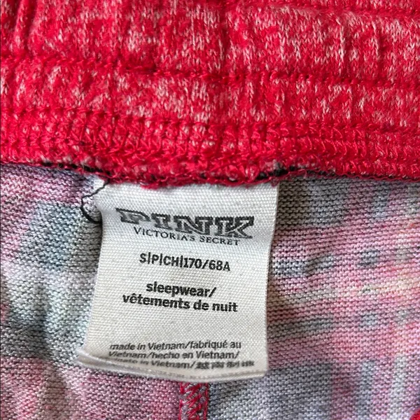 PINK Victoria's Secret Red Plaid Athletic Shorts - Image 2