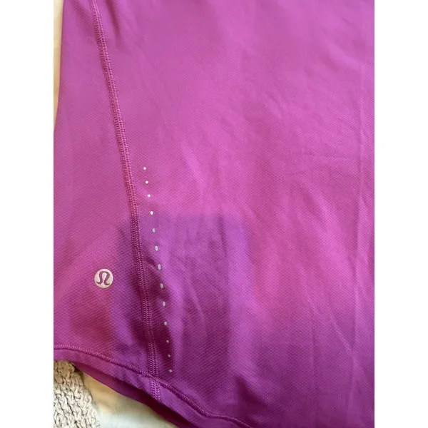 Lululemon High-Neck Running and Training T-Shirt Ripened Rasberry 6 Retail $58+ - Image 6