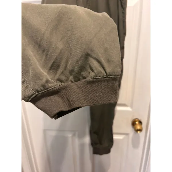Harmony + Havoc Womens Olive Green Lyocell Cargo Jogger Pants XL Travel Vacation - Image 5