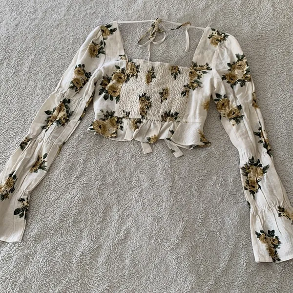 Lulus | Spring On Linen Blend Top - Image 4