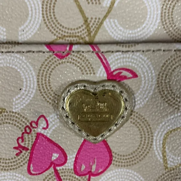 Vintage Coach Waverly Cherries Print Crossbody Purse - Image 3