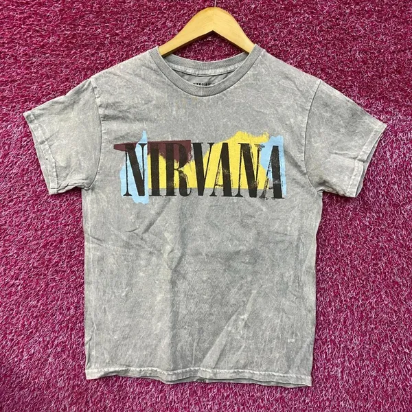 Nirvana In Utero Album Angel Art Outline Grunge Band Tee S - Image 3