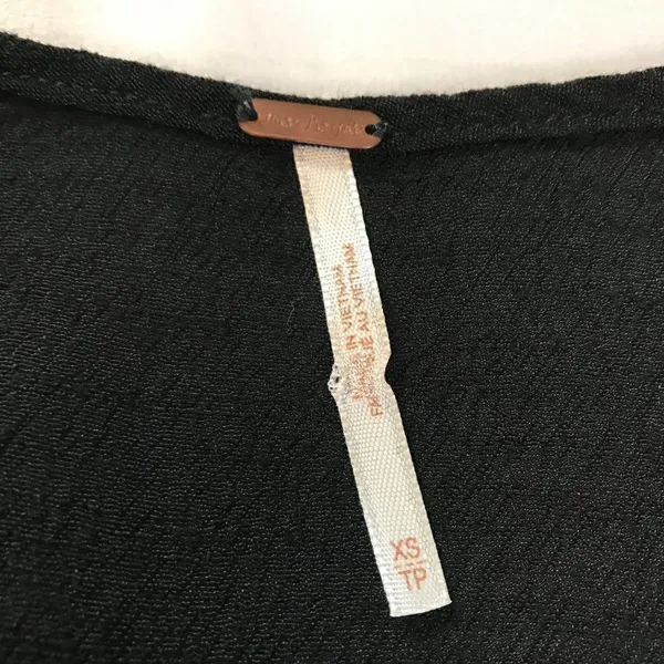 Free People Womens Black Keyhole Pullover Top XS - Image 6