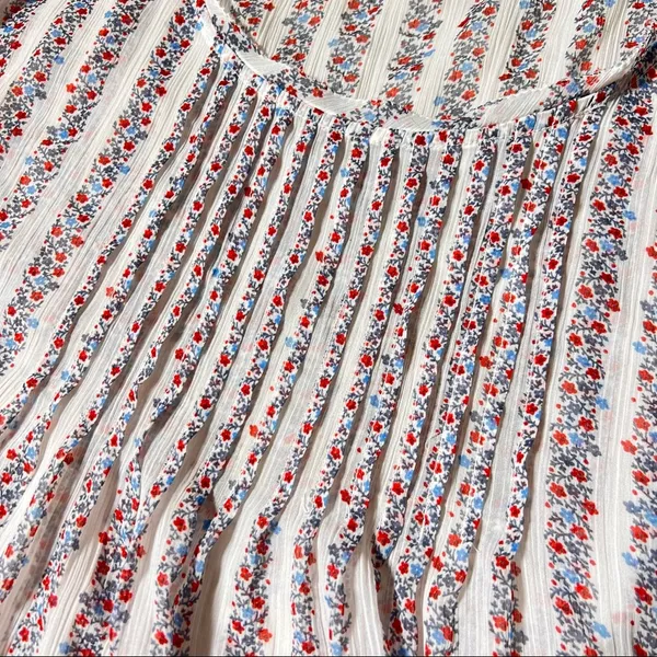 Aerie Floral Stripe Cap Sleeve Top - Image 5