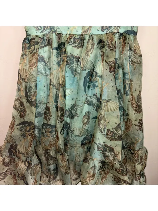 Thorn & Fable Birth of Venus Dress Women’s Medium Renaissance Art Print Midi - Image 5