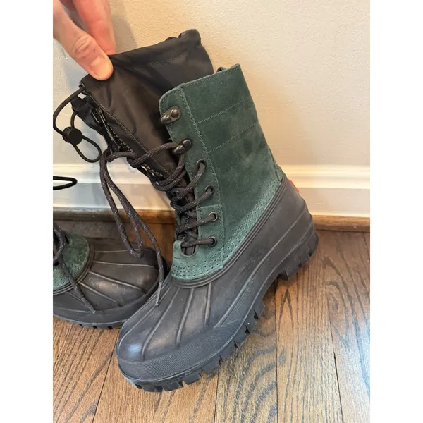 Hunter Skylar Waterproof Boot Green/black Women's Sz 7 $225 - Image 16
